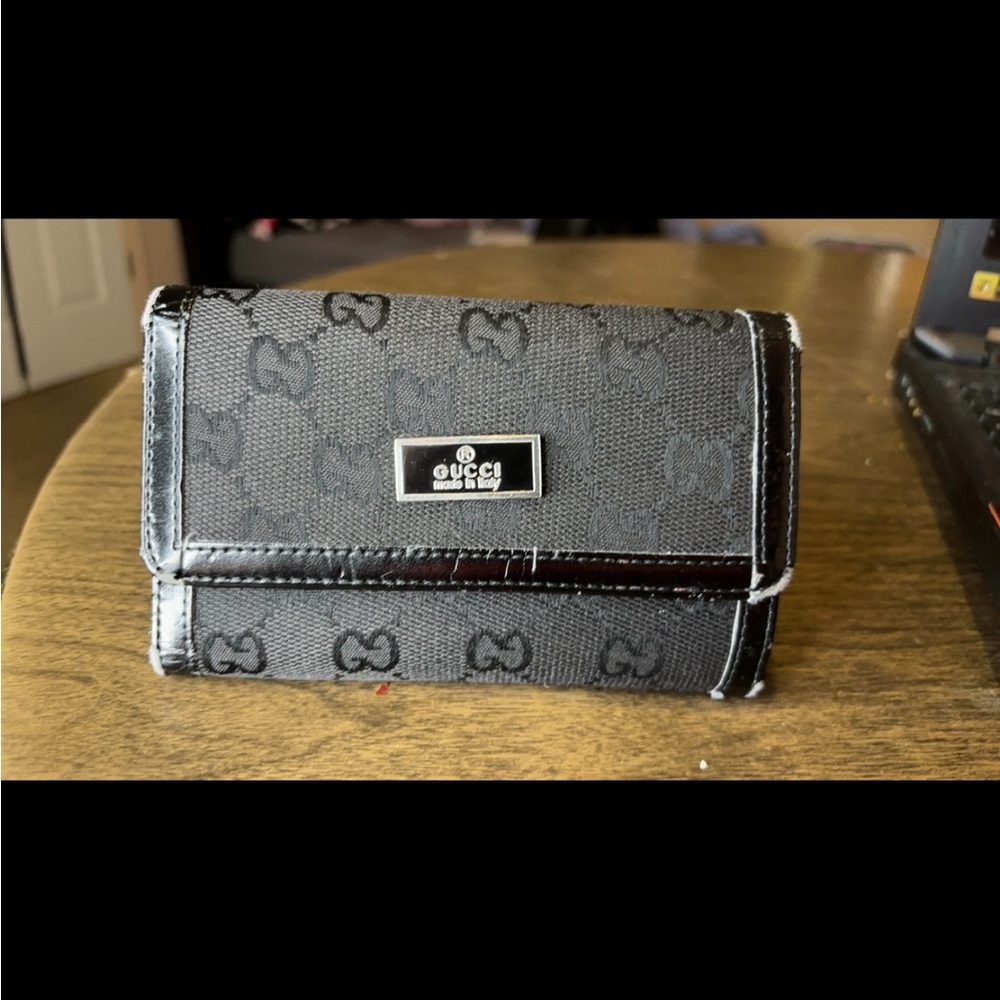 Black designer wallet